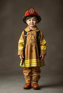 Child Fireman Costume Age face swap
