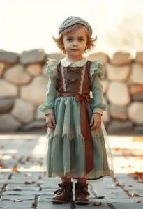 green emerald velvet dress Rasta Imposta Cinderfella Costume main image 1