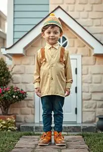 Child Funnyman Costume House face swap