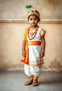 Child Krishna Jayanthi Costume face swap