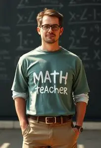 Funny Math Teacher Shirts face swap