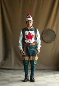Funny Canadian Costume face swap