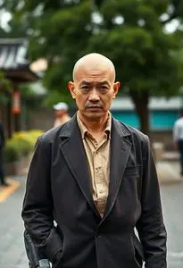 Funny Bald Costume face swap