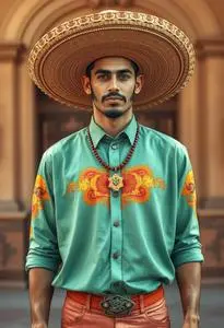 Funny Cinco Mayo Outfit face swap
