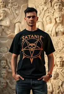 Satanic Shirt Funny face swap