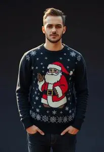 Tattoo Santa Sweater face swap