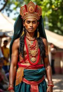 Rangalankarana Make Drama Costume face swap