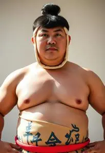 Sumo Wrestler Costume Fancy Dress face swap
