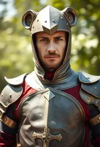 Man Lionheart Knight Costume face swap