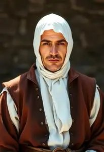 Medieval Scholar Costume face swap
