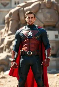 Supermen America Superhero face swap
