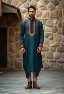 Afghani Kurta Costume face swap