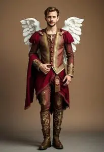 Adult Male Cupid Costume face swap