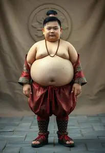 Boy Sumo Wrestler Costume face swap