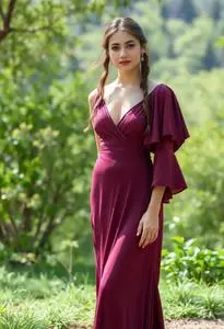 Elven Prom Dress face swap