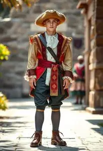 Christopher Columbus Costume Boy face swap