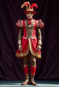 Circus Human Cannonball Costume face swap