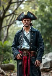Bad Pirate Costume face swap