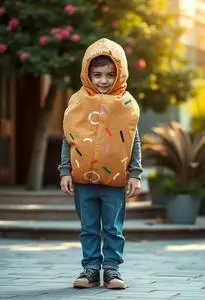 Child Donut Costume face swap