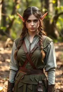 Elf Huntress Costume face swap