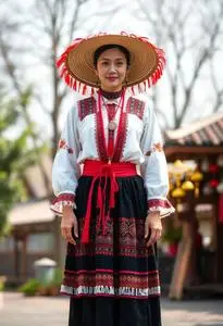 Dress Alitaptap Folk Dance Costume face swap
