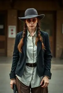 Gangster Moll Woman Costume face swap