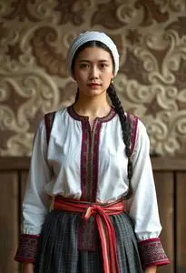 Hungarian Traditional Outfit face swap