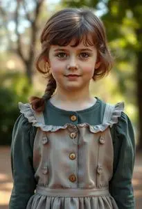 Helen Keller Kid Costume face swap