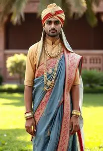 Indian Gujarati Wedding Outfit face swap