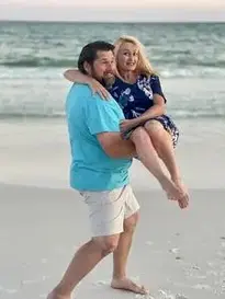 Beach Couple Caucasian Sea phone wallpaper