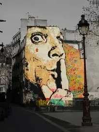 Salvador Dalc3ad Graffiti Wall Art phone wallpaper