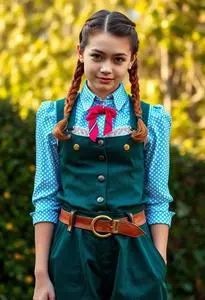 Lederhosen Fancy Dress Female Face Swap