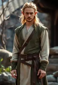 Male Elven Cosplay Fancy Dress face swap