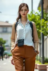 Journalist Outfit Female face swap