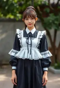 Mashu Maid Costume face swap