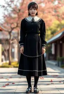Misaki Maid Outfit face swap