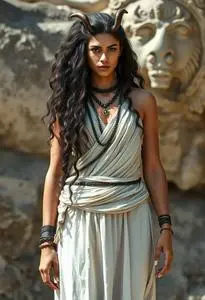 Nyx Greek Mythology Costume face swap