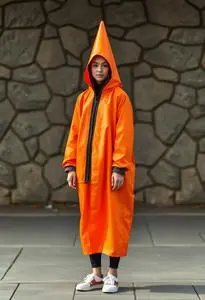 Orange Traffic Cone Costume face swap