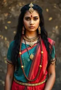 Parvati Mata Costume face swap
