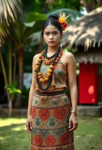 Polynesian Costume Female face swap
