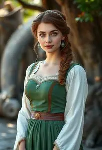 Fiona Costume Plus Size Face Swap Buy Stock Photo