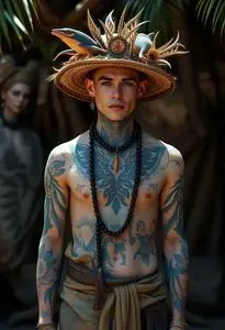 Tattoo Fantasy Island Costume face swap