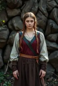 Renaissance Huntress Outfit face swap