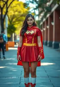Super Girl Costume face swap