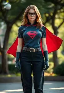 Superheroine Outfit face swap