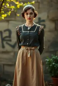 1920s Housekeeper Outfit face swap