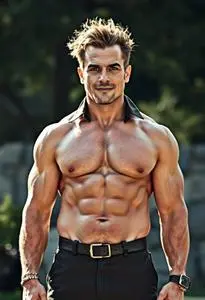 80s Bodybuilder Costume face swap