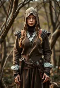 Woman Huntress Costume face swap