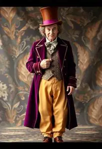 Gene Wilder Wonka Costume face swap
