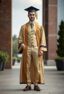 Graduation Attire Male Costume face swap